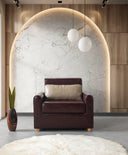 Hilton Deri Açılır Mekanizmalı Yatak Olan Tekli Koltuk