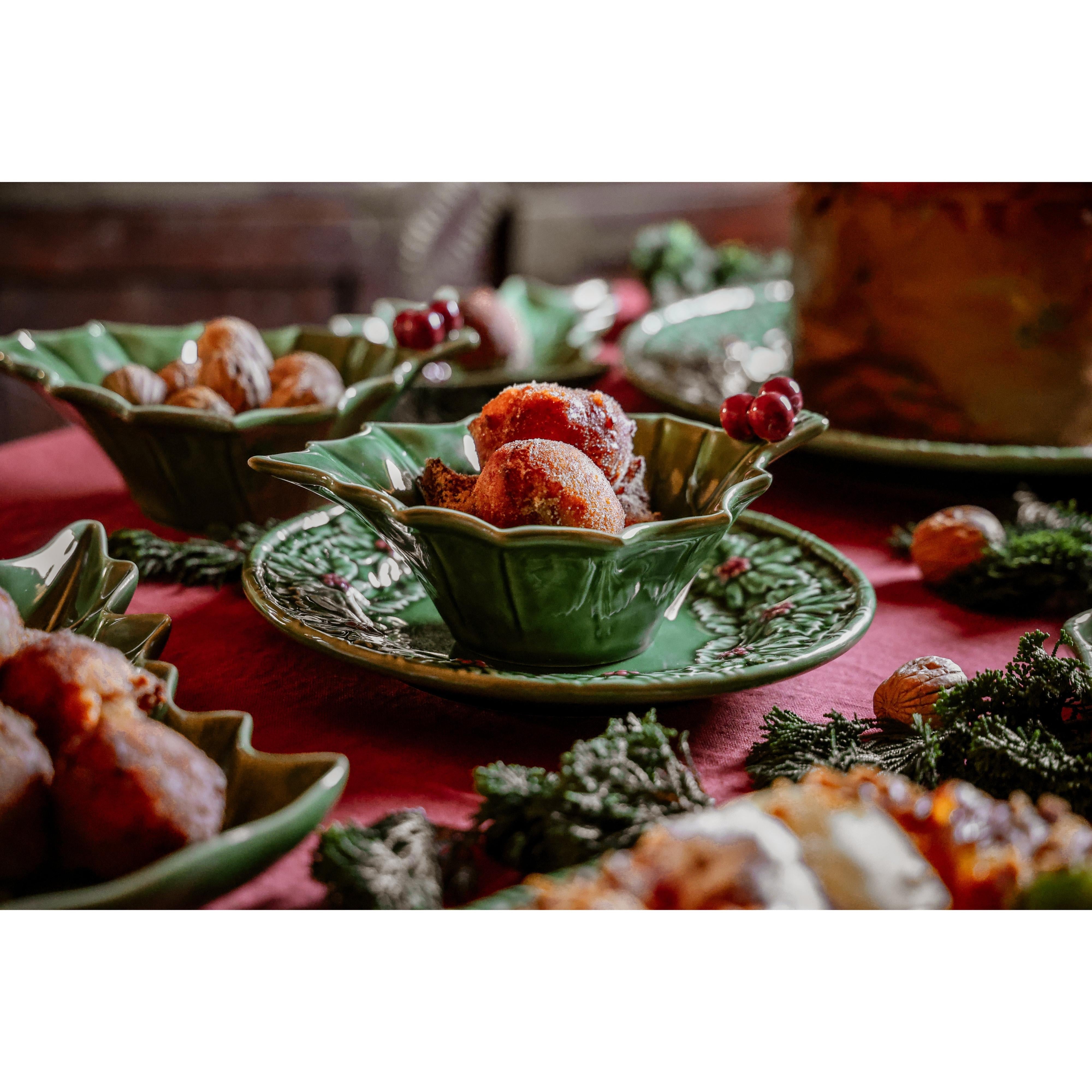 Holly Yeşil Seramik Servis Kasesi