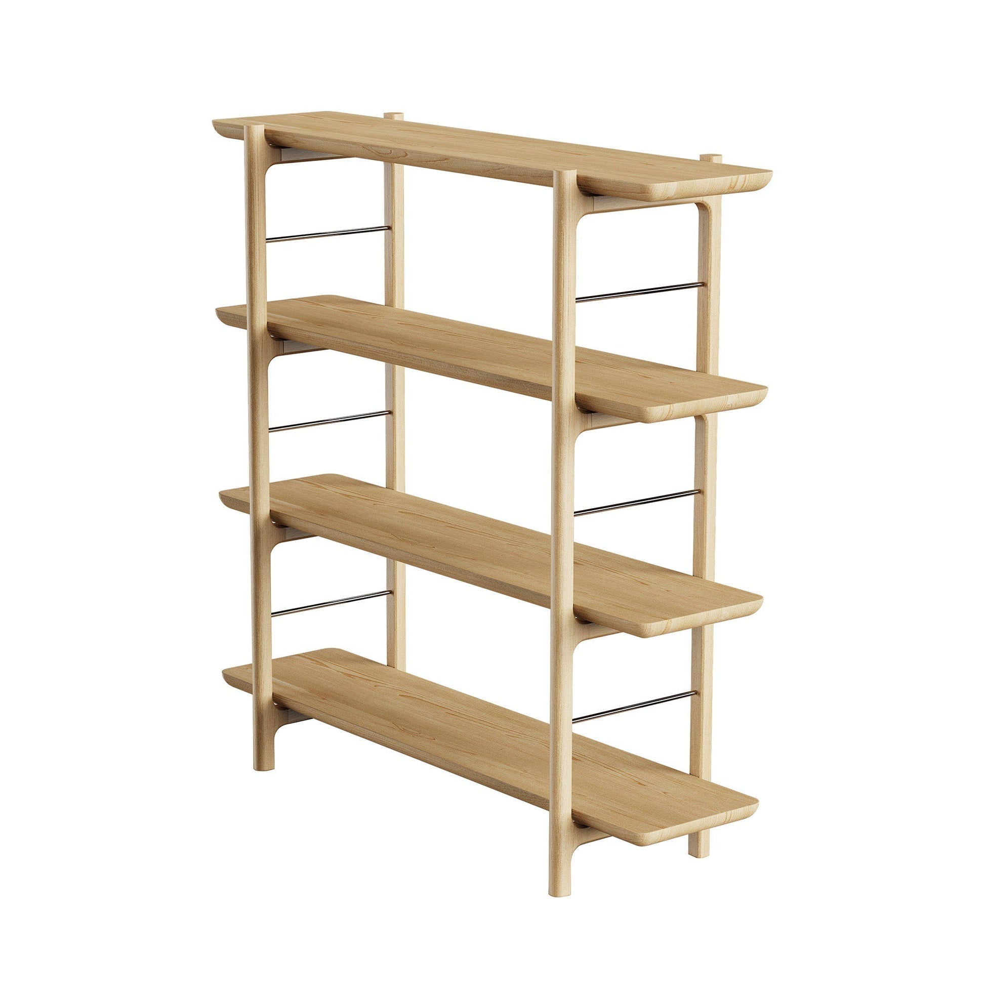 Homeland Kitaplık, Geniş, Meşe, 3 Raflı