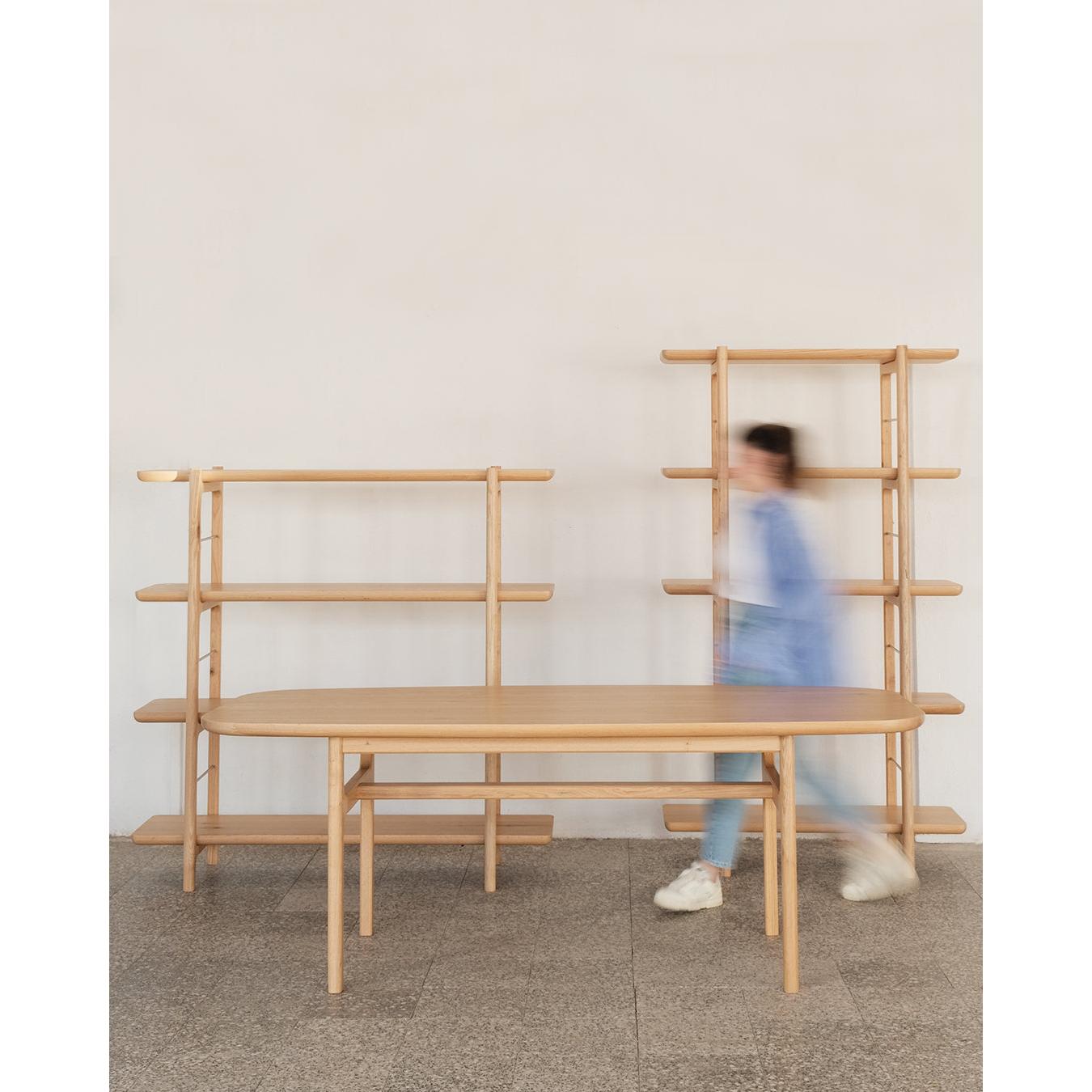 Homeland Kitaplık, Geniş, Meşe, 3 Raflı