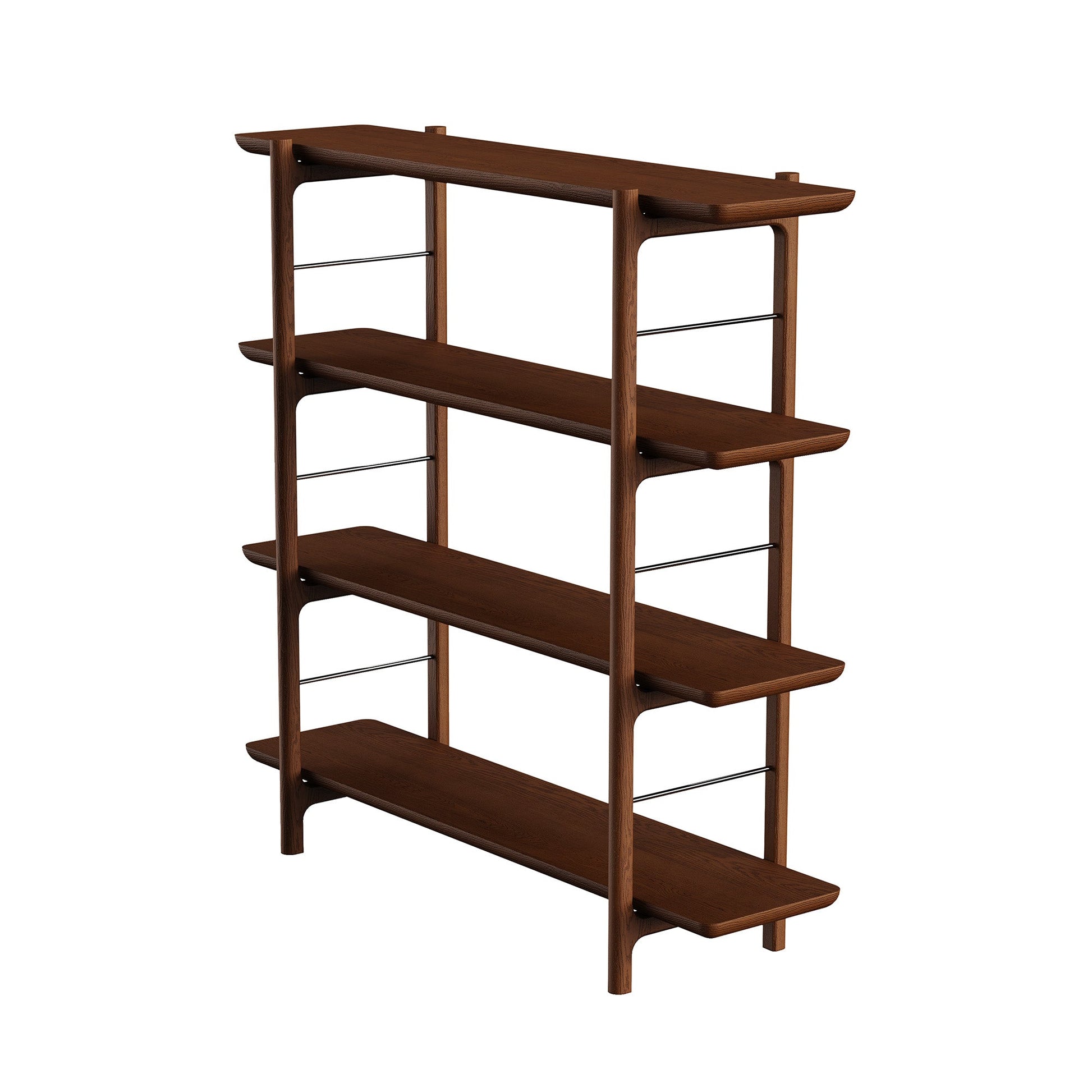 Homeland Kitaplık, Geniş, Meşe, 3 Raflı