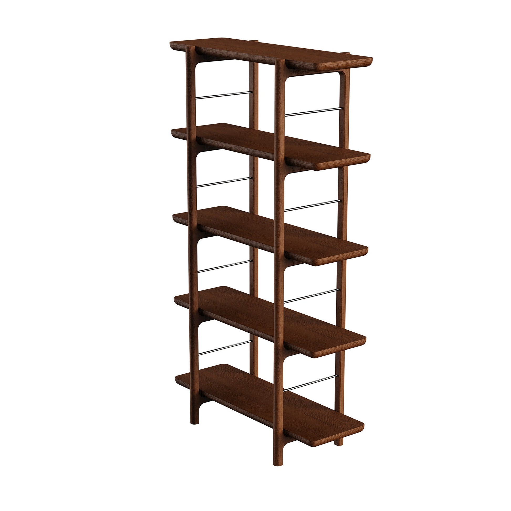 Homeland Kitaplık, Uzun, Meşe, 4 Raflı