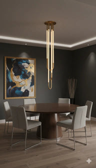 Hortum Tavan Aydınlatması-Avize-Rose Lighting-6 Kol-NowShopFun