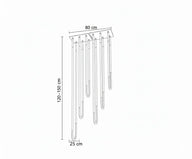 Hortum Tavan Aydınlatması-Avize-Rose Lighting-3 Kol-NowShopFun