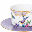 Papillons Mor Çay Fincanı ve Tabağı