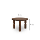 İda Masif Sehpa / 60 Cm