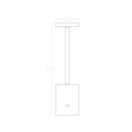 Ikigai Şarjlı Masa Lambası-Masa Lambası-Voxlamp-Bordo-NowShopFun
