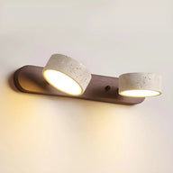 İkili Traverten Ahşap Led Aplik-Aplik-Life Aydınlatma-Doğal Ahşap-NowShopFun