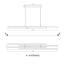 Inline Sarkıt Lineer Led Avize 130 Cm