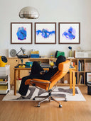 İpek Kerse - Blue As Medium 3'lü Set Fine Art Baskı