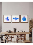 İpek Kerse - Blue As Medium 3'lü Set Fine Art Baskı