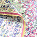 İpekten El Dokuma Bordo Renk Madalyonlu Model Kayseri Halısı 76x110 Cm