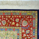 İpekten El Dokuma Çeşmi Bülbül Desenli Hereke Halısı 108x164 Cm