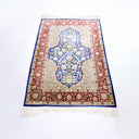 İpekten El Dokuma Çeşmi Bülbül Desenli Hereke Halısı 85x124 Cm