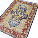 İpekten El Dokuma Çeşmi Bülbül Desenli Hereke Halısı 85x124 Cm