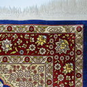 İpekten El Dokuma Çeşmi Bülbül Desenli Hereke Halısı 85x124 Cm