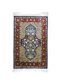 İpekten El Dokuma Çeşmi Bülbül Desenli Hereke Halısı 85x124 Cm