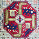 İpekten El Dokuma Kafkas Halısı 203x305 Cm (6.19 M²)