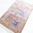 İpekten El Dokuma Mihraplı Aile Namazlığı Kayseri Halısı 72x109 Cm