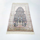İpekten El Dokuma Mihraplı Namazlık Kayseri Halısı 74x125 Cm
