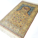 İpekten El Dokuma Mihraplı Seccade Kayseri Halısı 81x138 Cm