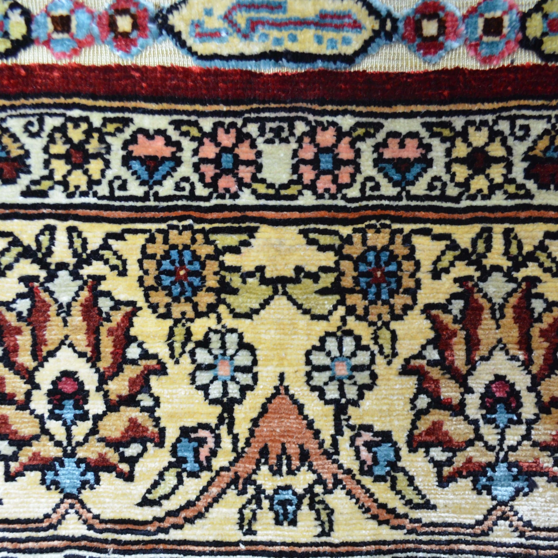 İpekten El Dokuma Mihraplı Seccade Kayseri Halısı 81x138 Cm