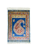 İpekten El Dokuma Şal Desenli Kayseri Halısı 51x71 Cm