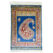 İpekten El Dokuma Şal Desenli Kayseri Halısı 51x71 Cm