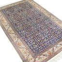 İpekten El Dokuma Yedi Dağın Çiçeği Desenli Kayseri Halısı 119x176 Cm