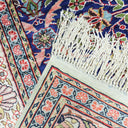 İpekten El Dokuma Yedi Dağın Çiçeği Desenli Kayseri Halısı 119x176 Cm