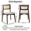 İrem Masif Kayın Sandalye (2'li Set)