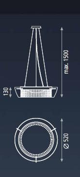 Ital Krom Sarkıt Avize