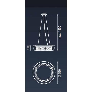 Ital Krom Sarkıt Avize