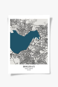 İzmir Şehir Haritası Poster-Poster-ODA.products-30x40-Çerçevesiz-NowShopFun