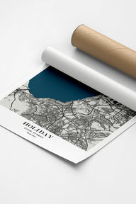 İzmir Şehir Haritası Poster-Poster-ODA.products-30x40-Siyah-NowShopFun