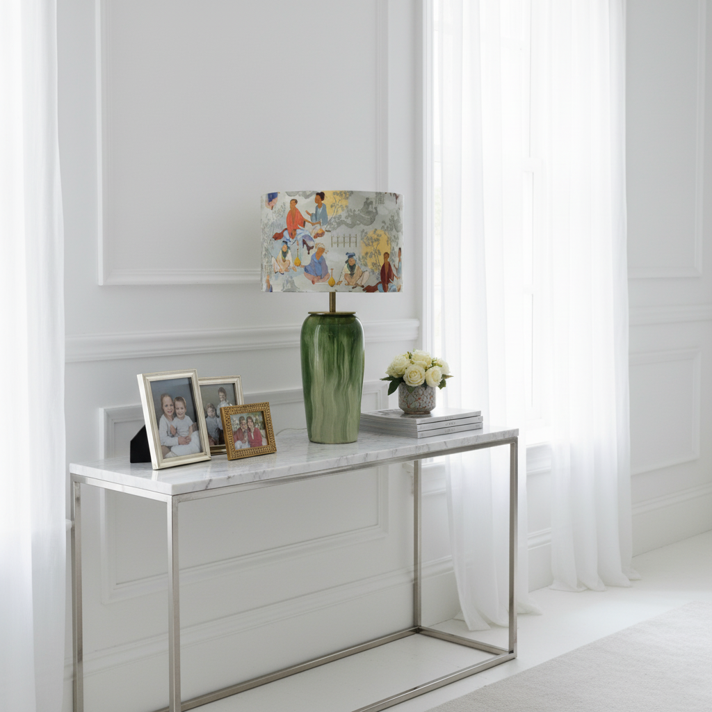 Jade El Yapımı Seramik Abajur