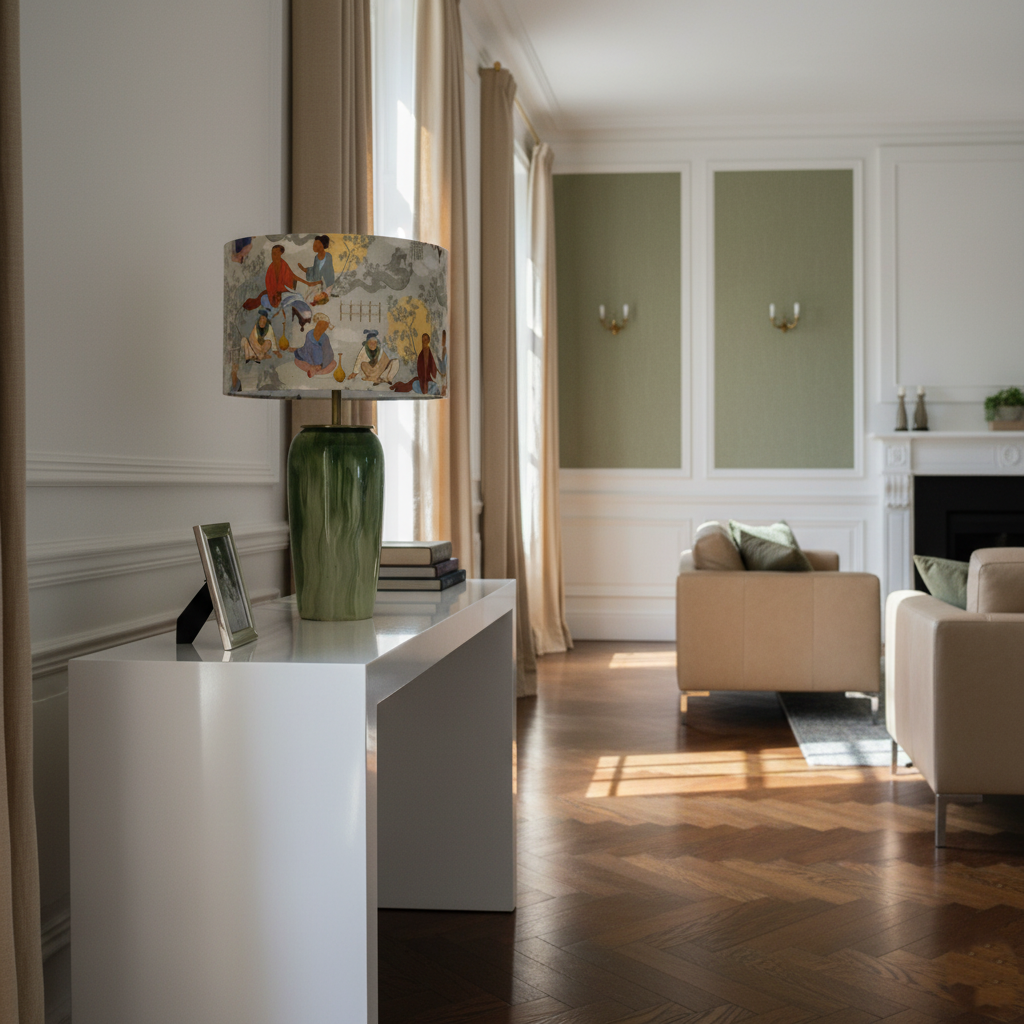 Jade El Yapımı Seramik Abajur