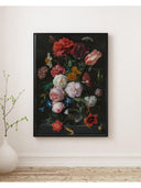 Jan Davidsz. De Heem - Cam Vazoda Çiçekler Fine Art Baskı