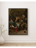 Jan Havicksz. Steen - Aile Sahnesi Fine Art Baskı