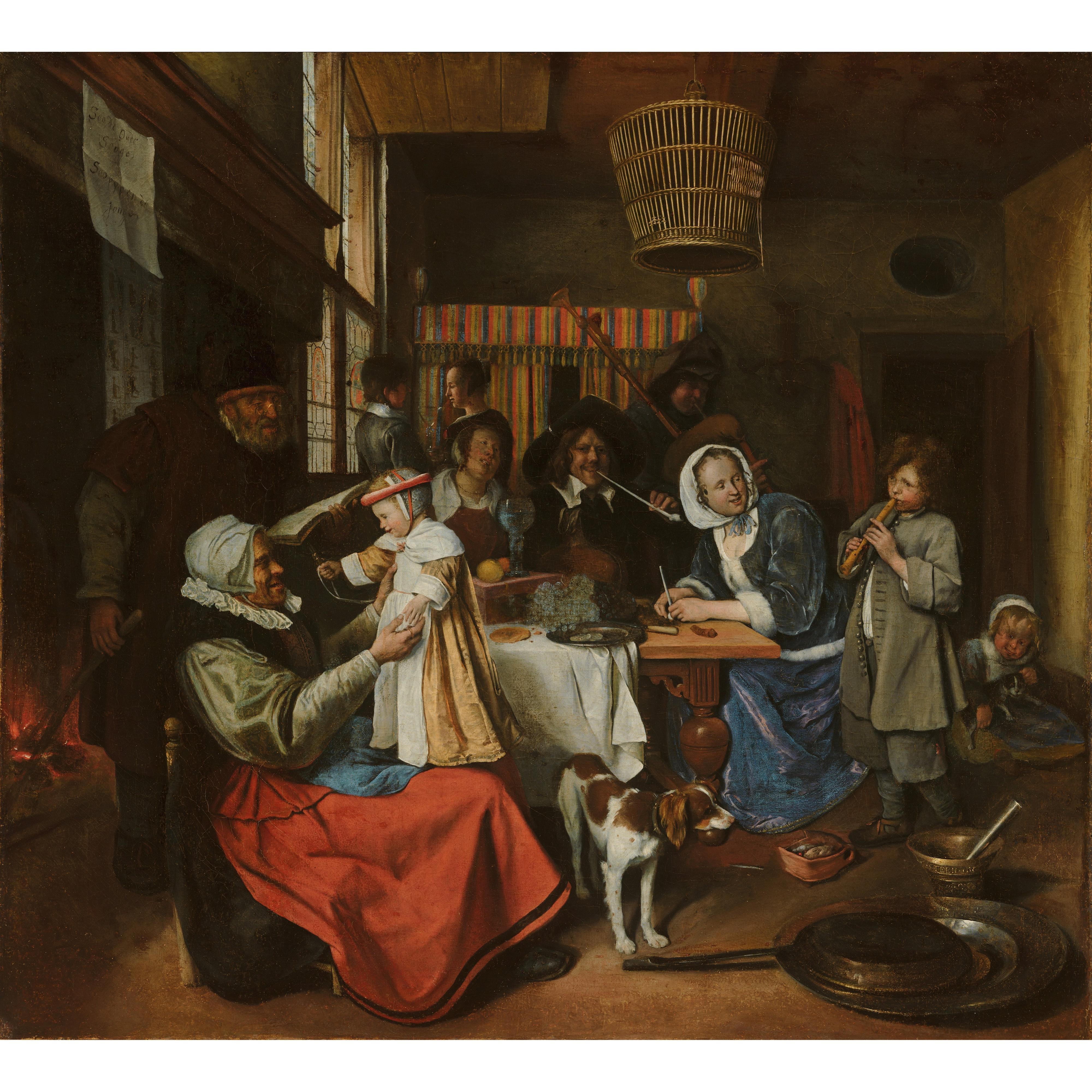 Jan Havicksz. Steen - Büyükler Ne Söylerse Küçükler de Onu Söyler Fine Art Baskı