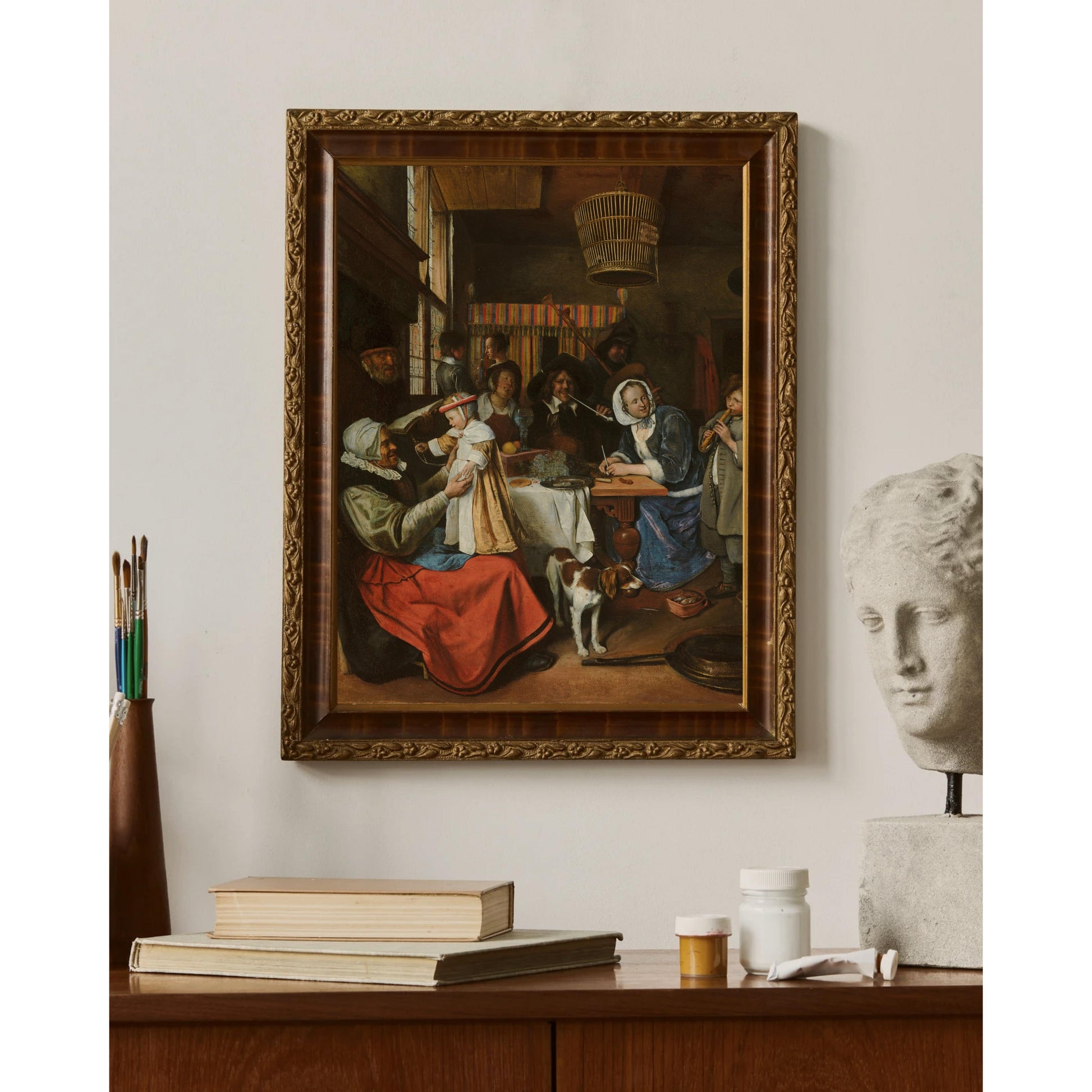 Jan Havicksz. Steen - Büyükler Ne Söylerse Küçükler de Onu Söyler Fine Art Baskı