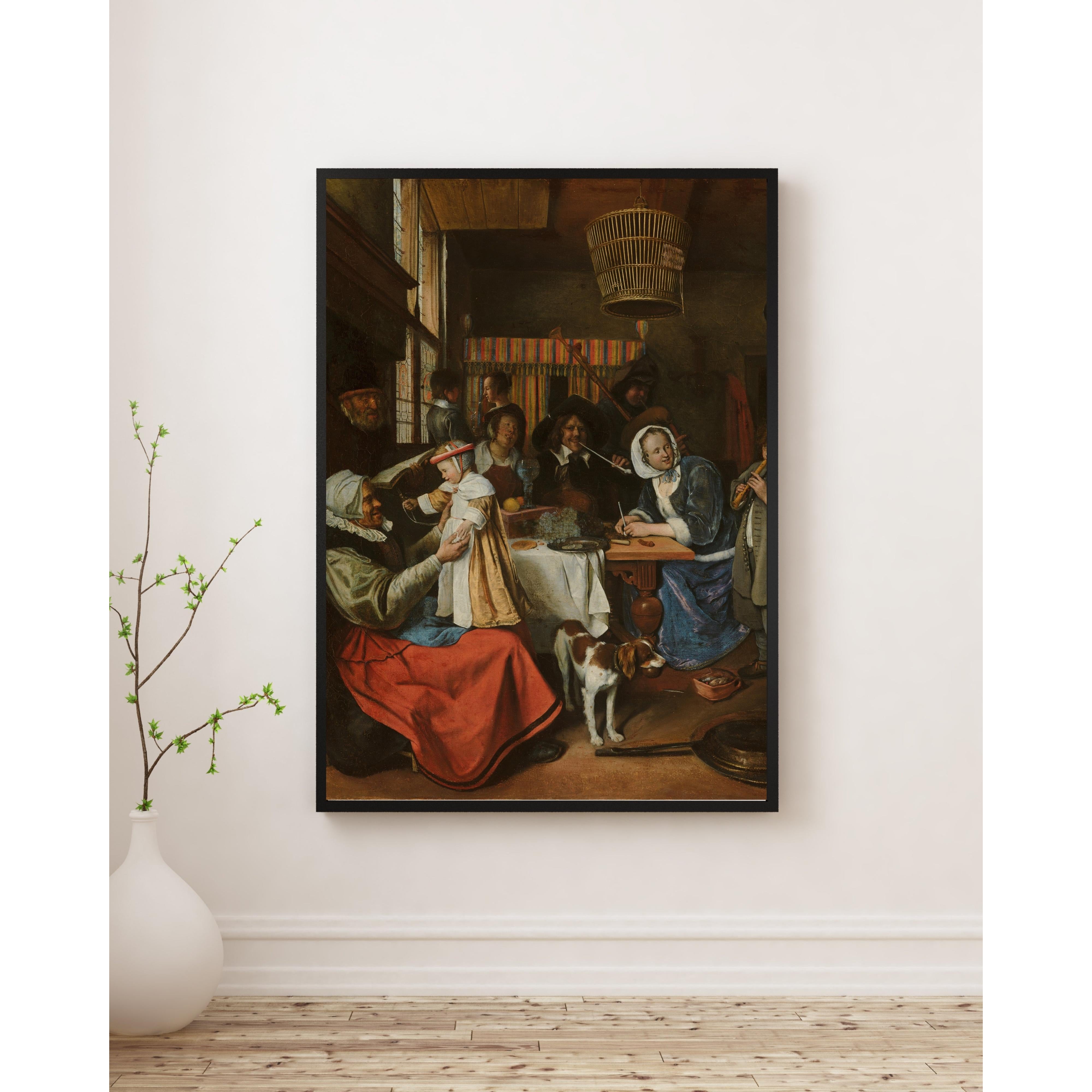 Jan Havicksz. Steen - Büyükler Ne Söylerse Küçükler de Onu Söyler Fine Art Baskı