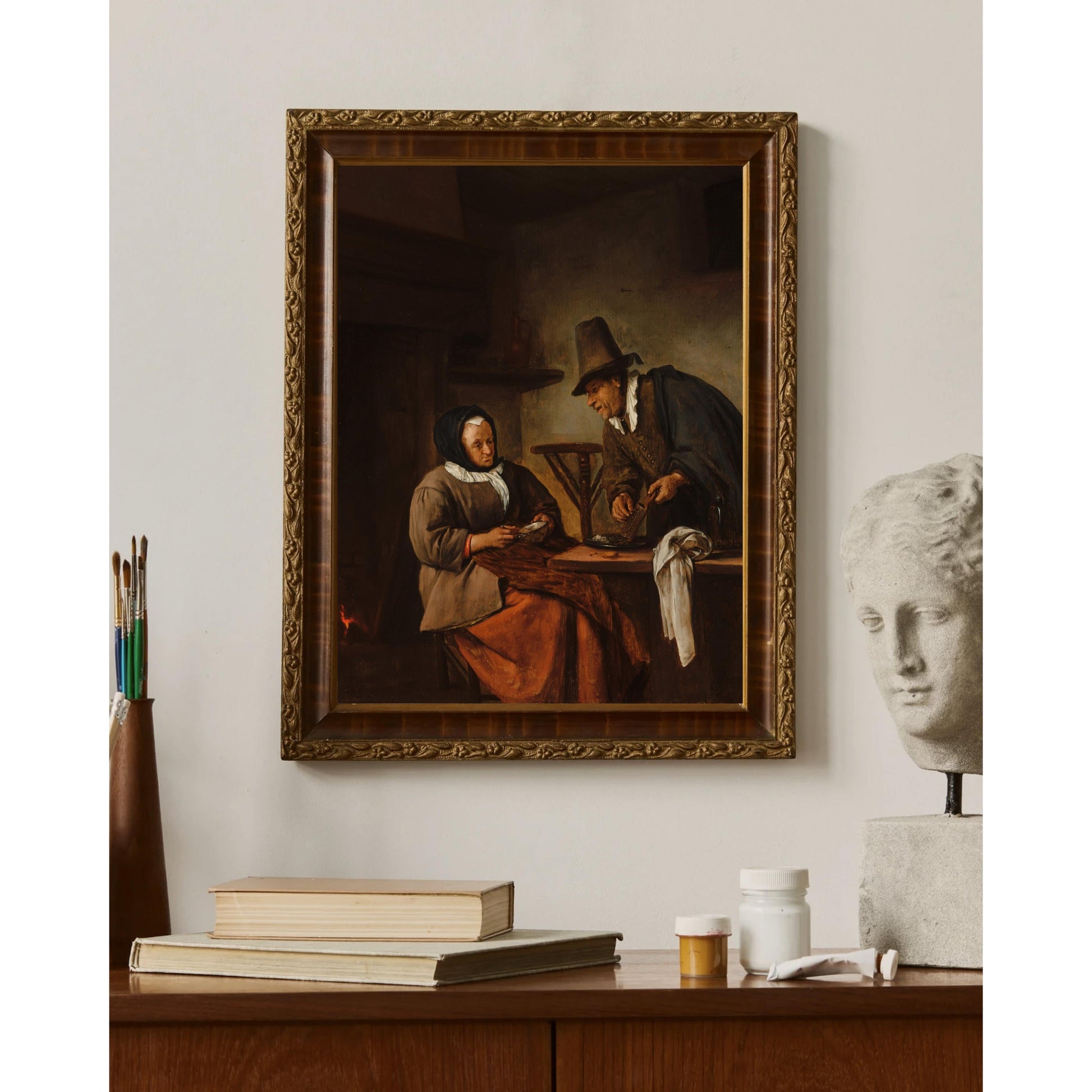 Jan Havicksz. Steen - Mum Yapımcıları Fine Art Baskı