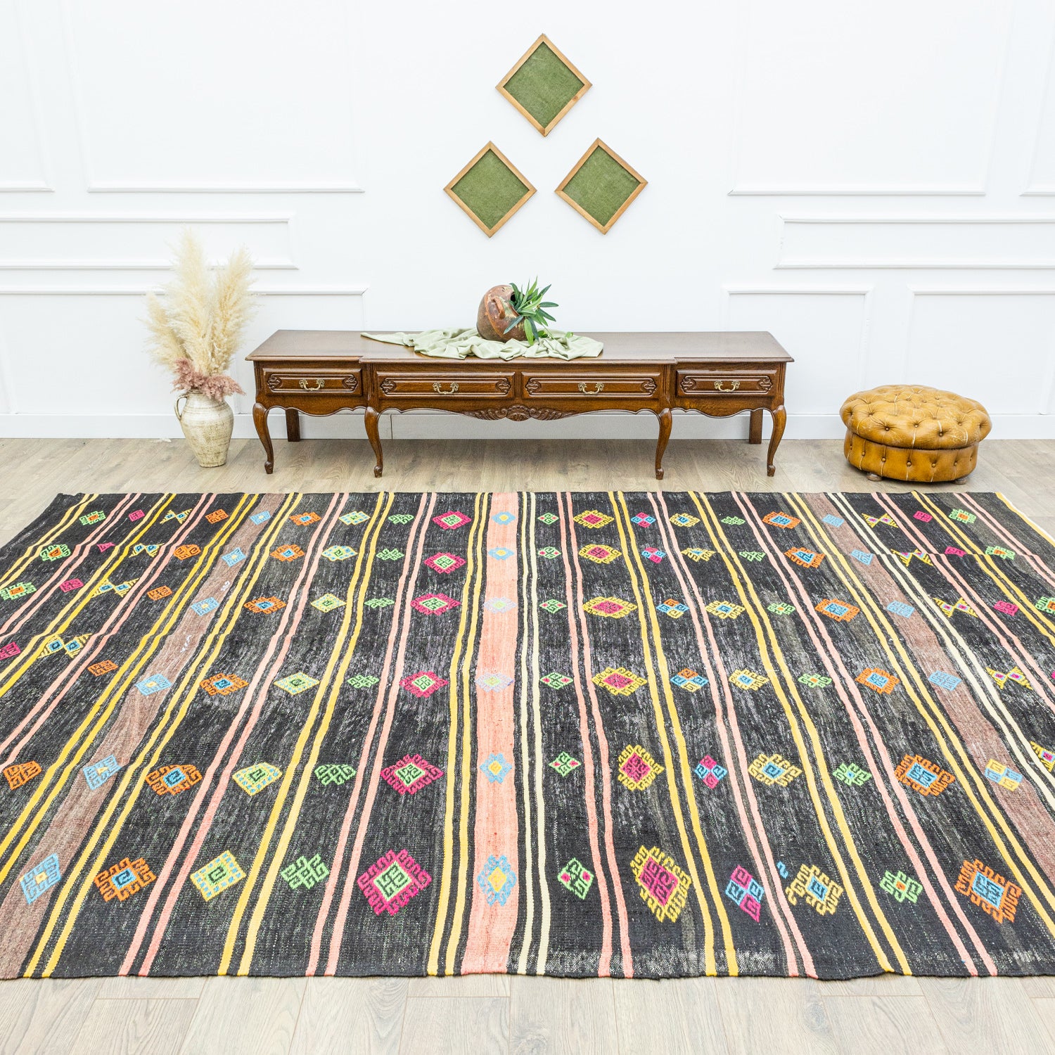 Jeremia Etnik Desenli Cicim Kilim 256X390 Cm