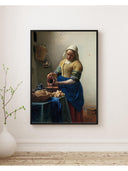Johannes Vermeer - Sütçü Kız Fine Art Baskı