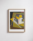 Juan Gris - Gazete Ve Meyve Tabağı Fine Art Baskı