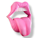 Jucy Lips – Pembe Dudak Duvar Heykeli
