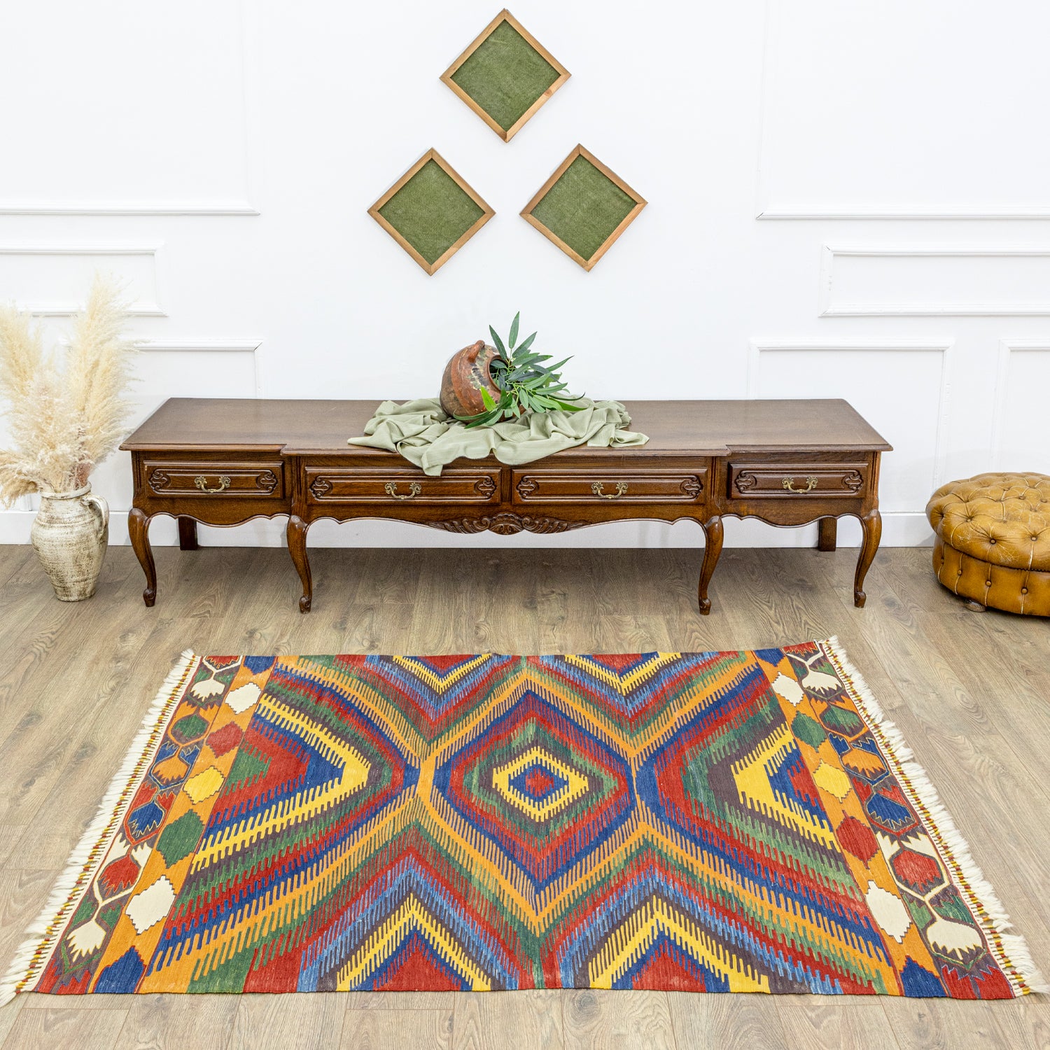 Judos Geometrik Tasarımlı Kilim 130X177 Cm