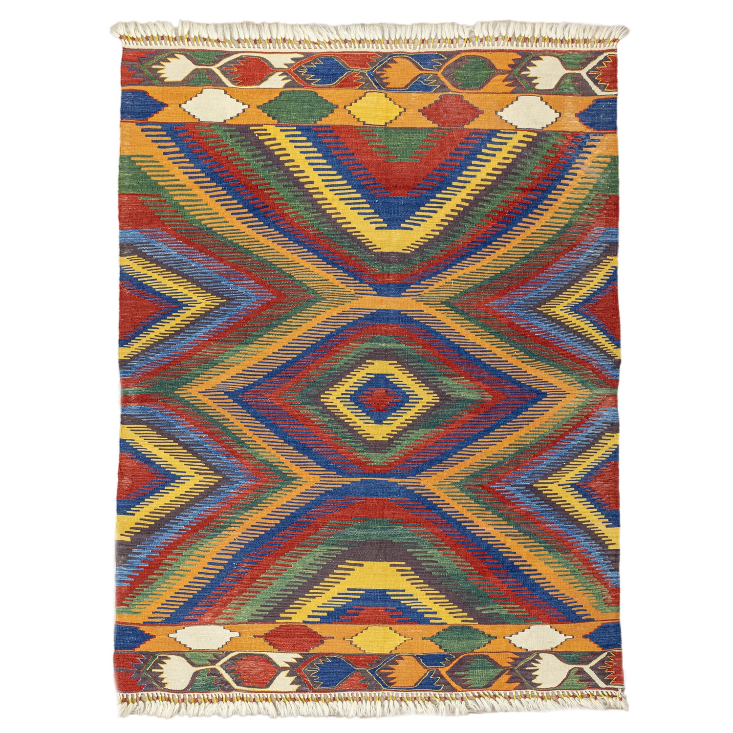 Judos Geometrik Tasarımlı Kilim 130X177 Cm