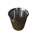 Koyu Kahverengi Rattan Şarap Kovası